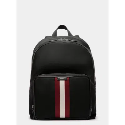 Bally Mavrick Logo Tag Backpack In Black