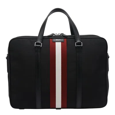 Bally Code Briefcase In Black