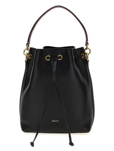 Bally Black Logo-stamp Bucket Bag