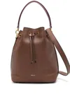 Bally Code Leather Mini Bag In Brown