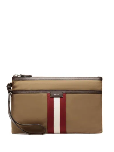 Bally Code Clutc In Neutrals