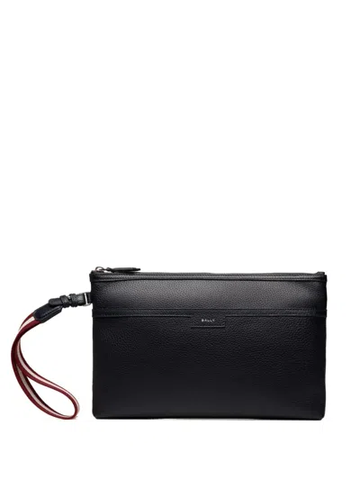Bally Code Clutch Bag In Black