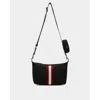 Bally Code Ribbon Logo Shoulder Bag In Black