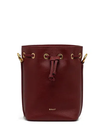 Bally Code Leather Bucket Bag