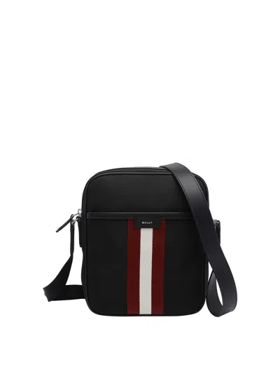 Bally Code Messenger Bag In Black