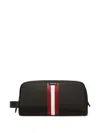 Bally Code Wash Bag In Black