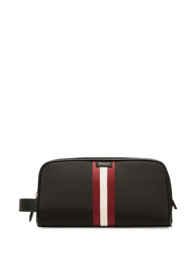Bally Code Wash Bag In Black