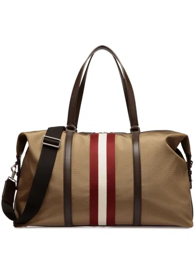 Bally Code Weekender Travel Bag In Neutrals