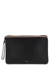 Bally Code Wristlet Clutch Black