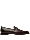 Bally Colby Logo-plaque Leather Loafers In Brown