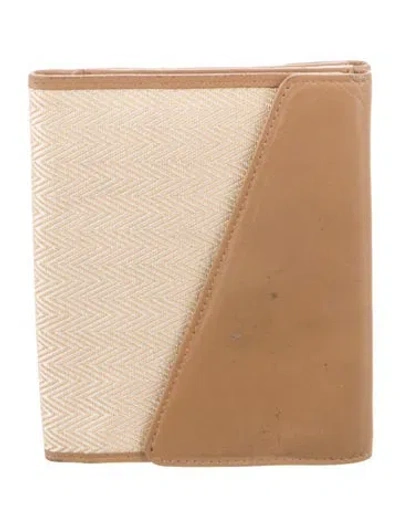 Pre-owned Bally Colorblock Pattern Bifold Wallet In Neutral
