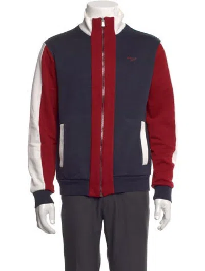 Pre-owned Bally Colorblock Pattern Jacket In Red