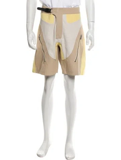 Pre-owned Bally Colorblock Pattern Shorts In Neutral
