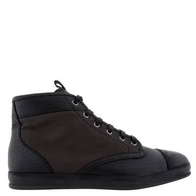Bally Comiss Calf Embossed Sneakers In Black