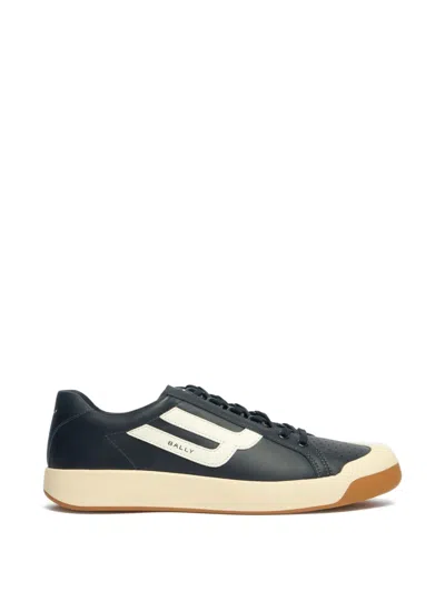 Bally Competition Leather Sneakers In Blue