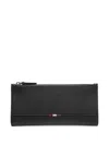 Bally Continental Embossed Leather Wallet In Brown