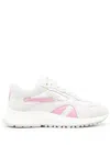 Bally Contrast-panel Leather Sneakers In White