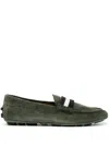 Bally Man Loafers Military Green Size 9 Calfskin In Green