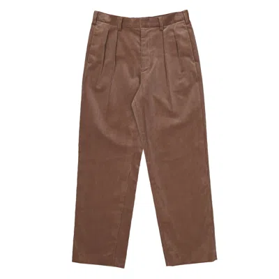 Bally Corduroy Cotton Tailored Pants In Brown