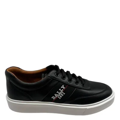 Bally Cordy Leather Low-top Sneakers In Black