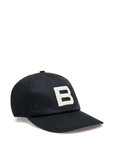 Bally Cotton Baseball Cap In Blue