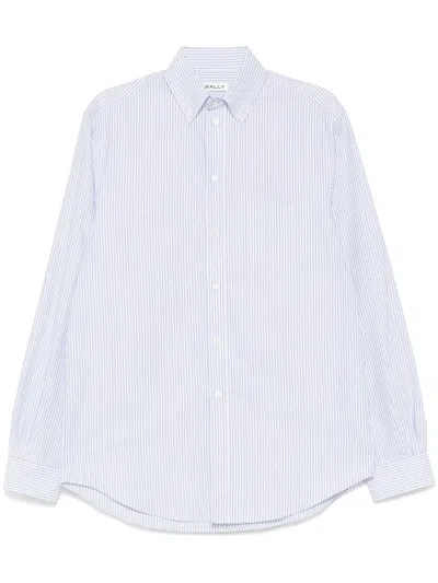 Bally Cotton Long-sleeves Shirt In Blue