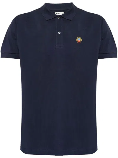 Bally Cotton Polo Shirt In Blue