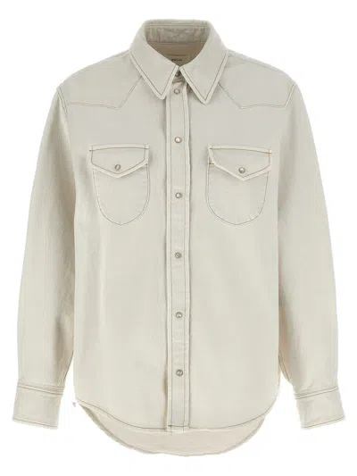 Bally Denim Shirt In White