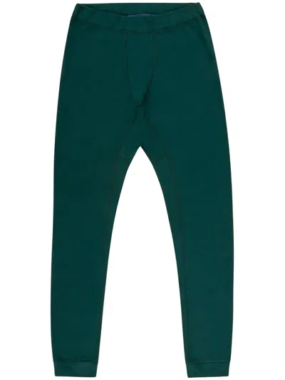 Bally Cotton Track Pants In Green