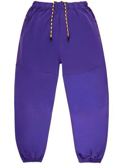Bally Cotton Track Pants In Purple