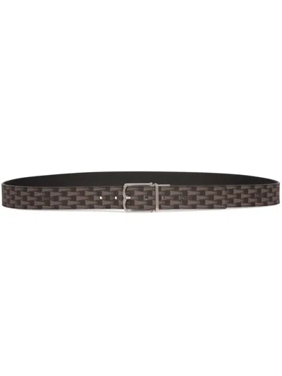 Bally Country Reversible Belt In Brown