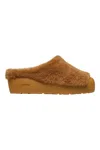 Bally Crans Shearling Slippers In Brown