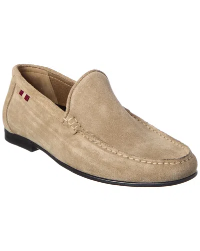Bally Craxon Suede Moccasin In Animal Print