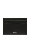 Bally Stripe-detail Leather Card Holder