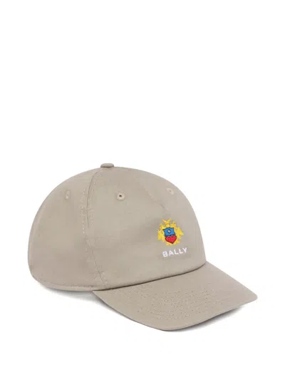 Bally Crest Baseball Cap In Brown