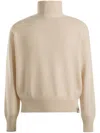 Bally Crest-logo Roll-neck Jumper In Neutrals