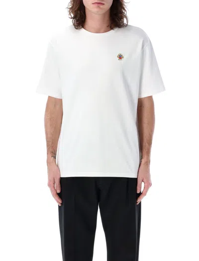 Bally Crest Logo T-shirt With Embroidered Detailing In White