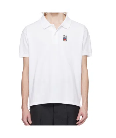 Bally Crest Short Sleeve Polo In White