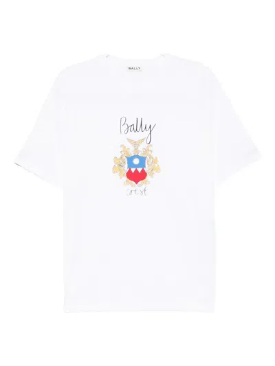 Bally Crest T-shirt In White