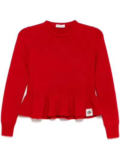 Bally Crew-neck Jumper In Red