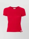 Bally Crew Neck Knitted Top In Red