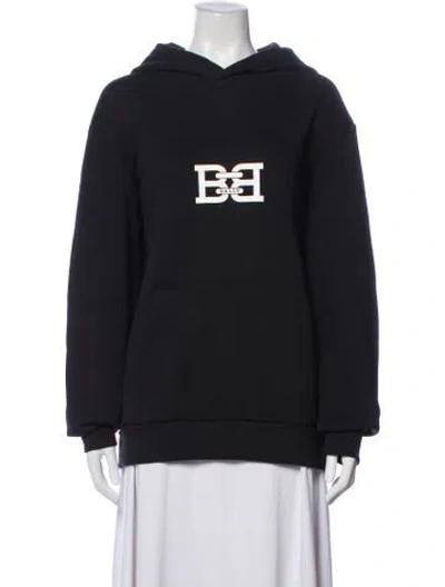 Pre-owned Bally Crew Neck Long Sleeve Hoodie In Blue