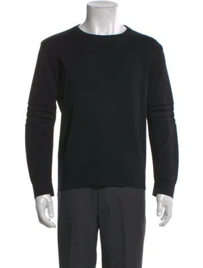 Pre-owned Bally Crew Neck Long Sleeve Pullover In Black