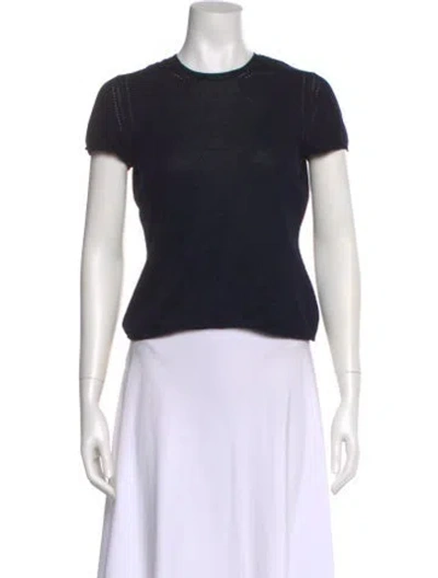 Pre-owned Bally Crew Neck Short Sleeve T-shirt In Black