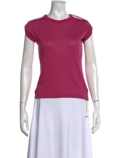 Pre-owned Bally Crew Neck Short Sleeve T-shirt In Pink