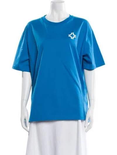 Pre-owned Bally Crew Neck Short Sleeve T-shirt W/ Tags In Blue