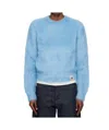 Bally Crew Neck Sweater In Blue