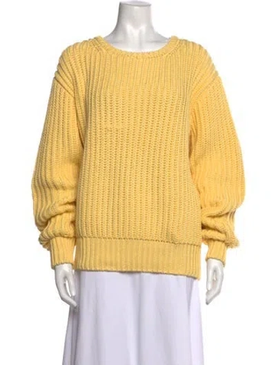 Pre-owned Bally Crew Neck Sweater In Yellow