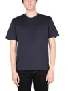 Bally Graphic Crew Neck T-shirt With Back Print In Blue