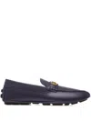 Bally Crocodile-effect Leather Loafers In Purple